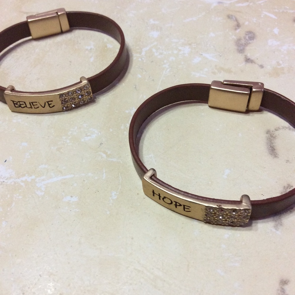 “Believe/ Hope” Magnetic Bracelets . Special buy.